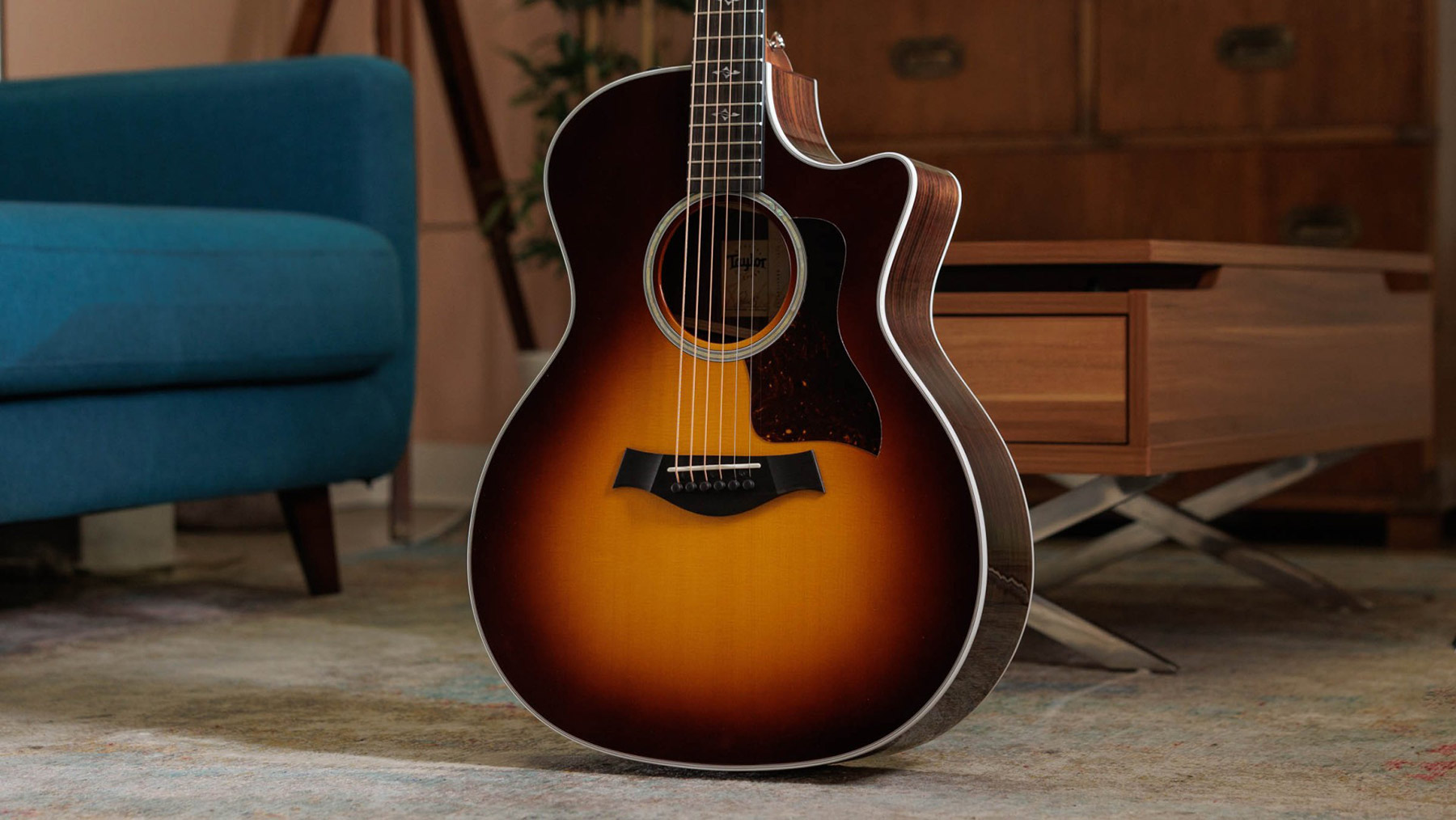 Taylor 414ce Grand Auditorium Cw Epicea Palissandre Eb Es2 - Tobacco Sunburst - Electro acoustic guitar - Variation 8