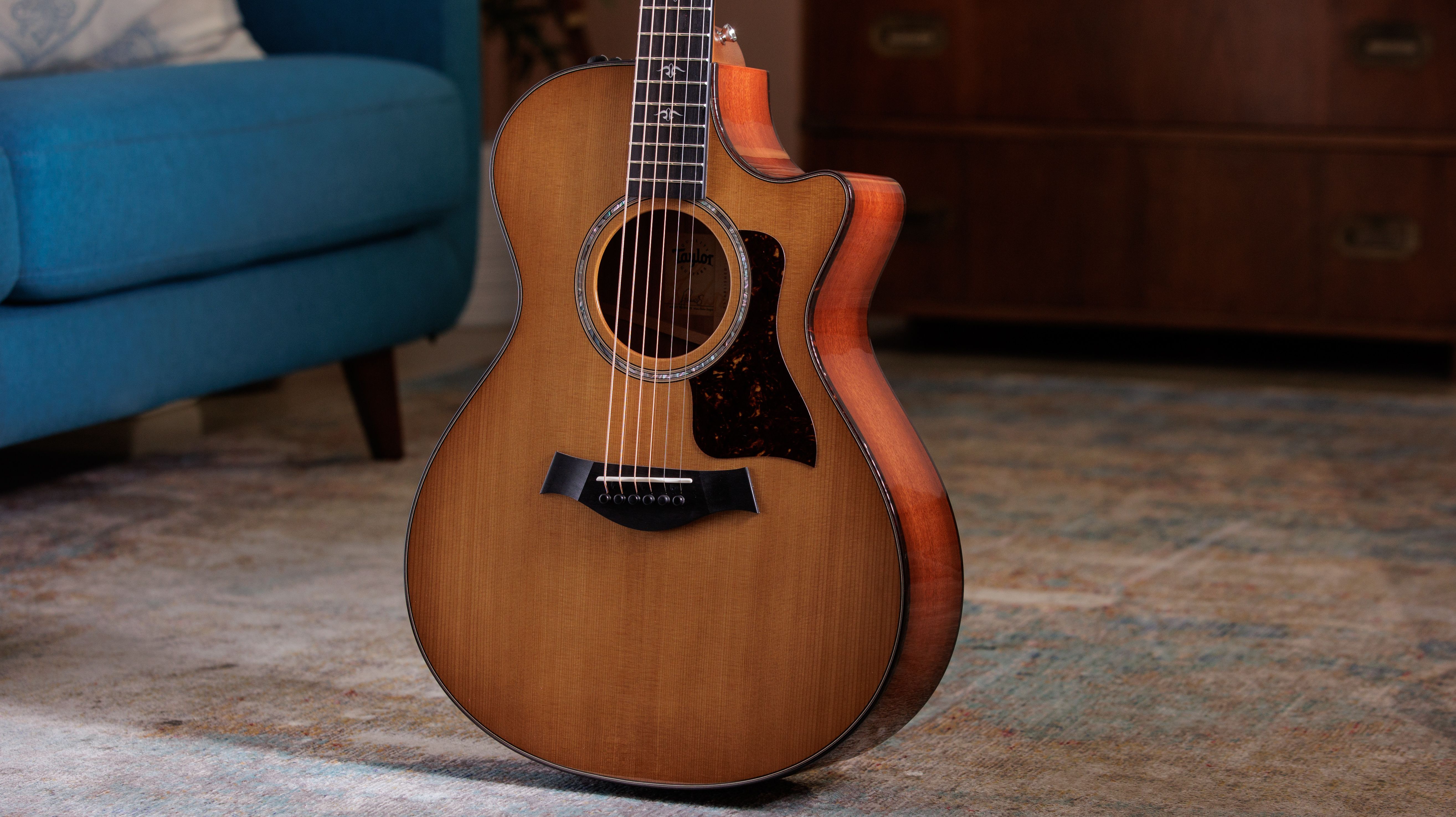 Taylor 512ce V-class Grand Concert Cw Epicea Red Urban Ironbark Eb Es2 - Natural - Electro acoustic guitar - Variation 2