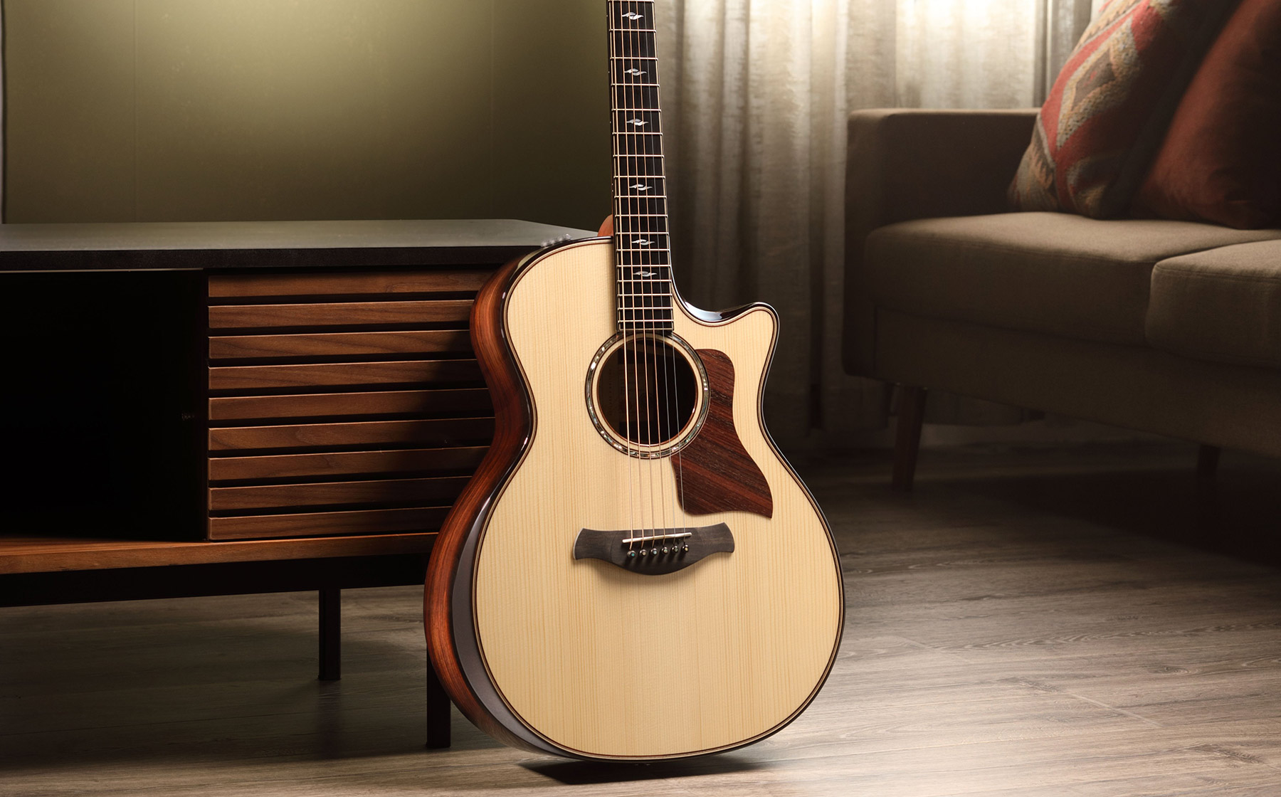 Taylor 814ce Builder's Edition Grand Auditorium Cw Epicea Palissandre Eb Es2 - Natural - Electro acoustic guitar - Variation 2