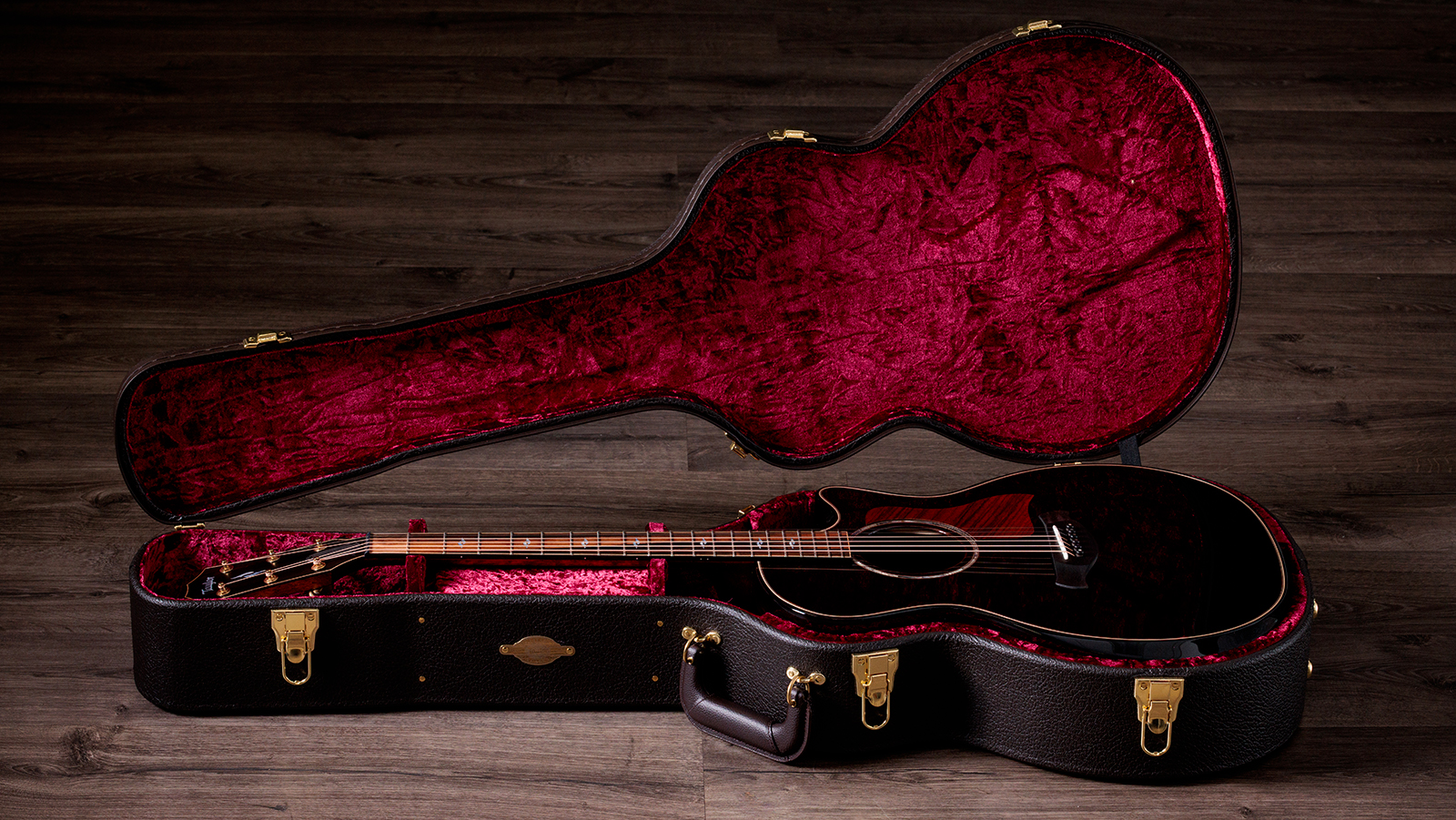 Taylor 814ce Builders Edition Next Gen. Grand Auditorium Cw Tout Epicea Palissandre Eb Claria - Blacktop & Kona Edgeburst - Folk guitar - Variation 10