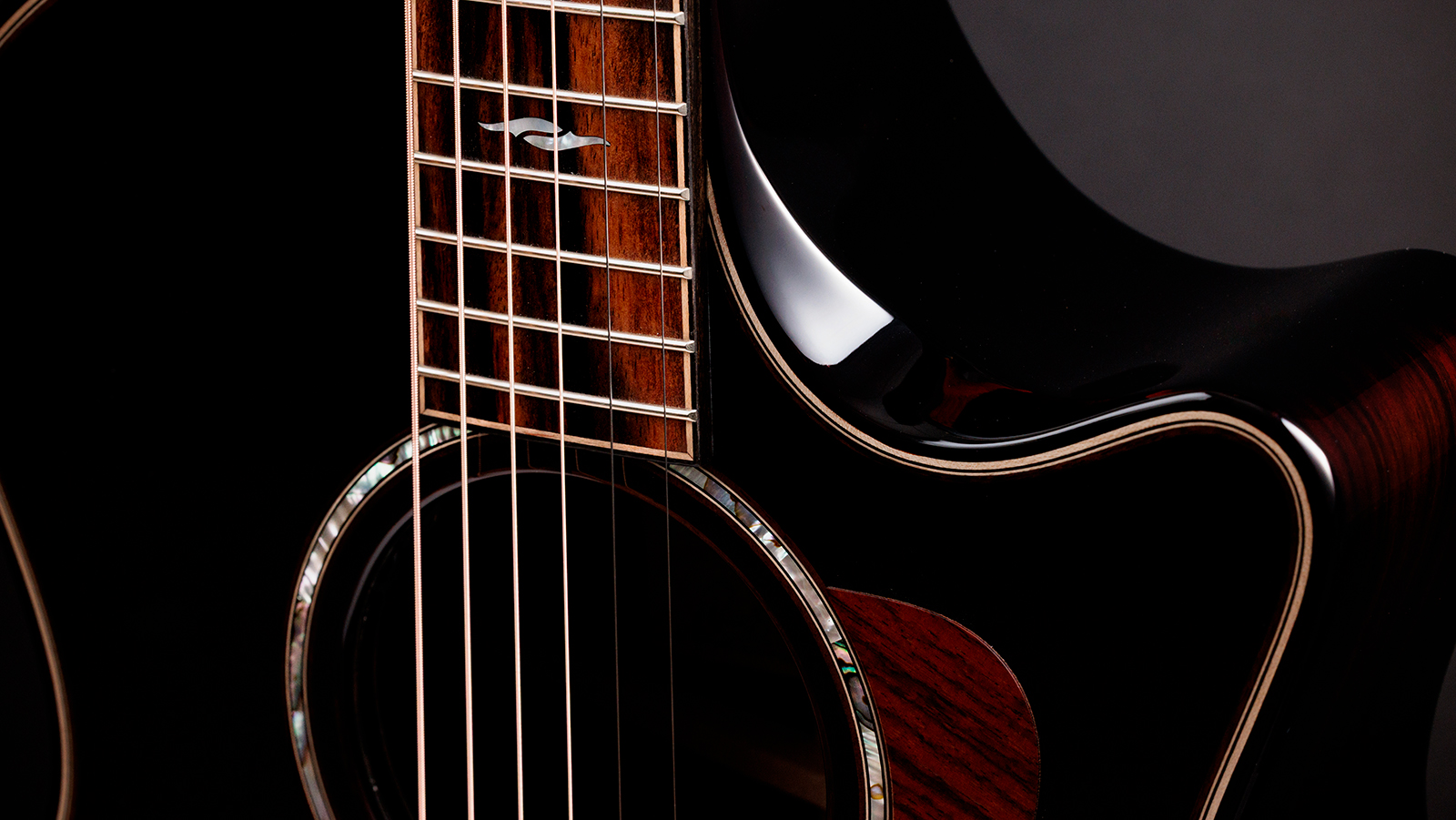 Taylor 814ce Builders Edition Next Gen. Grand Auditorium Cw Tout Epicea Palissandre Eb Claria - Blacktop & Kona Edgeburst - Folk guitar - Variation 4