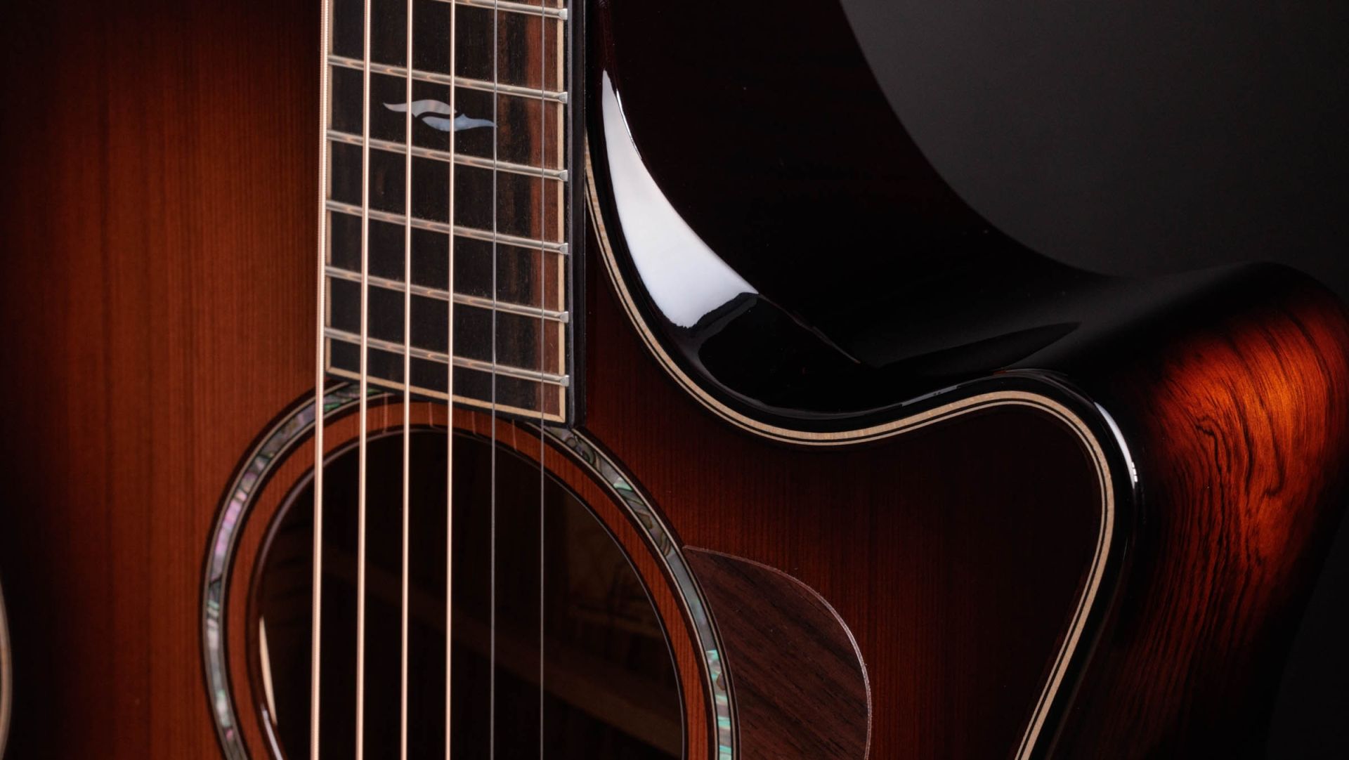 Taylor 814ce Redwood Builder's Edition Grand Auditorium Cw Cedre Palissandre Eb Es2 - Edgeburst - Folk guitar - Variation 3