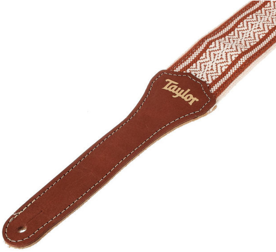 Taylor Academy Strap Wht-brn Jacquard Cotton 2 Inches - Guitar strap - Variation 2