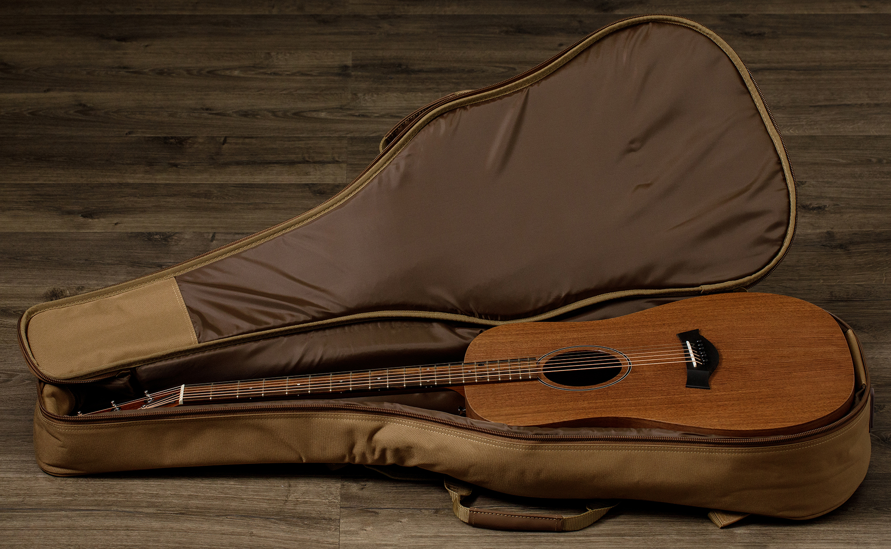 Taylor Big Baby Bbte Walnut/walnut Dreadnought 15/16 Tout Noyer Eb Es-b - Natural - Travel acoustic guitar - Variation 6