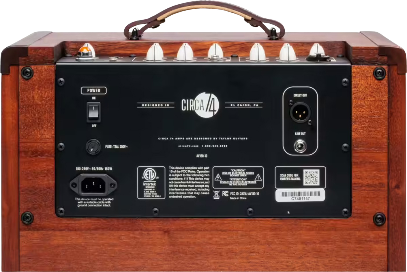 Taylor Circa 74 Av150-10 Acoustic Amplifier + Stand 150w 1x10 Mahogany - Acoustic guitar combo amp - Variation 3