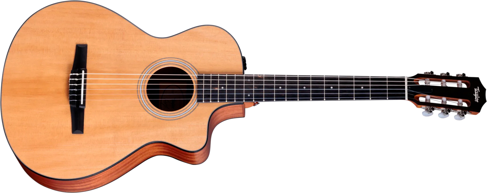 Taylor 112ce-n Grand Concert Cw Nylon Epicea Sapele Eb Esn - Natural Matte - Classical guitar 4/4 size - Main picture