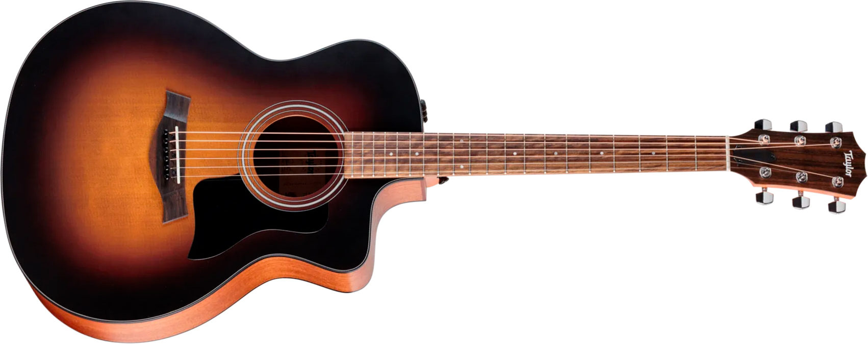 Taylor 114ce Special Edition Grand Auditorium Cw Epicea Sapele Euc Es2 - Dark Tobacco Edgeburst Top - Folk guitar - Main picture