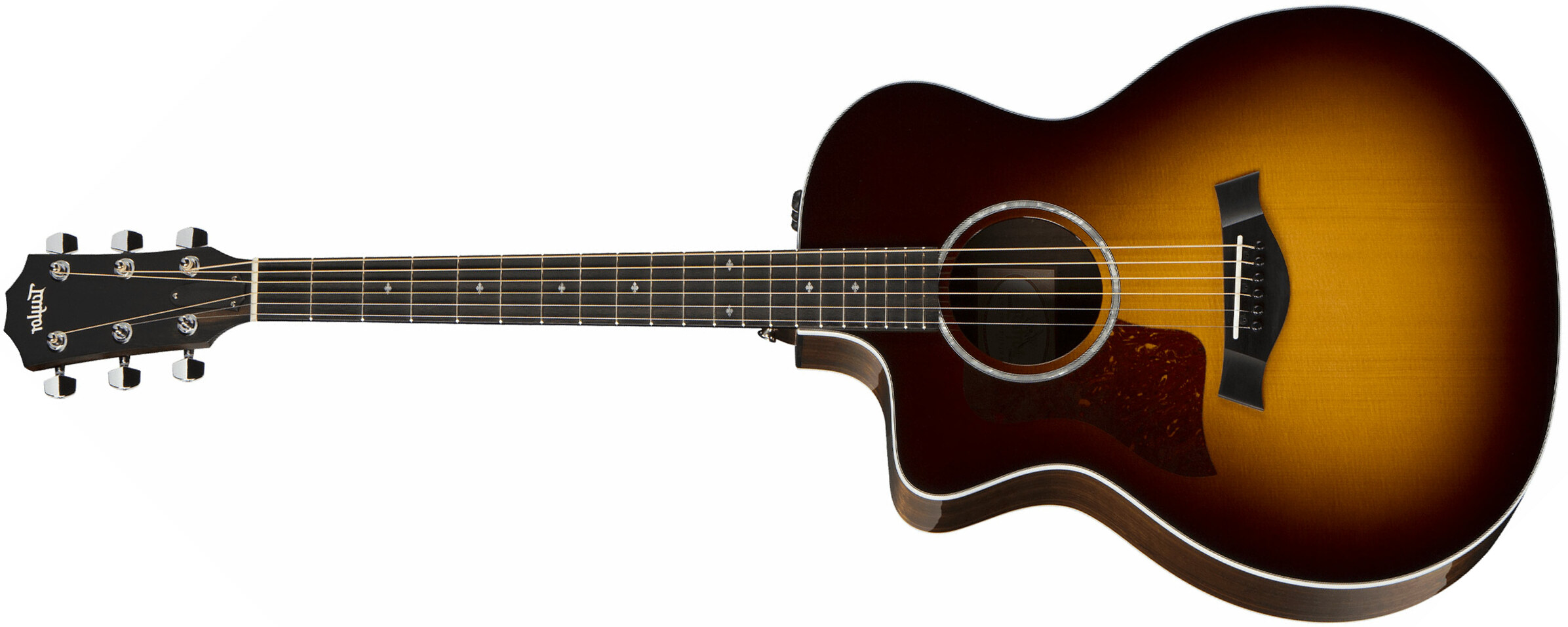 Taylor 214ce-cf Dlx Sb Lh Gaucher Grand Auditorium Cw Epicea Copafera Es2 - Sunburst - Electro acoustic guitar - Main picture