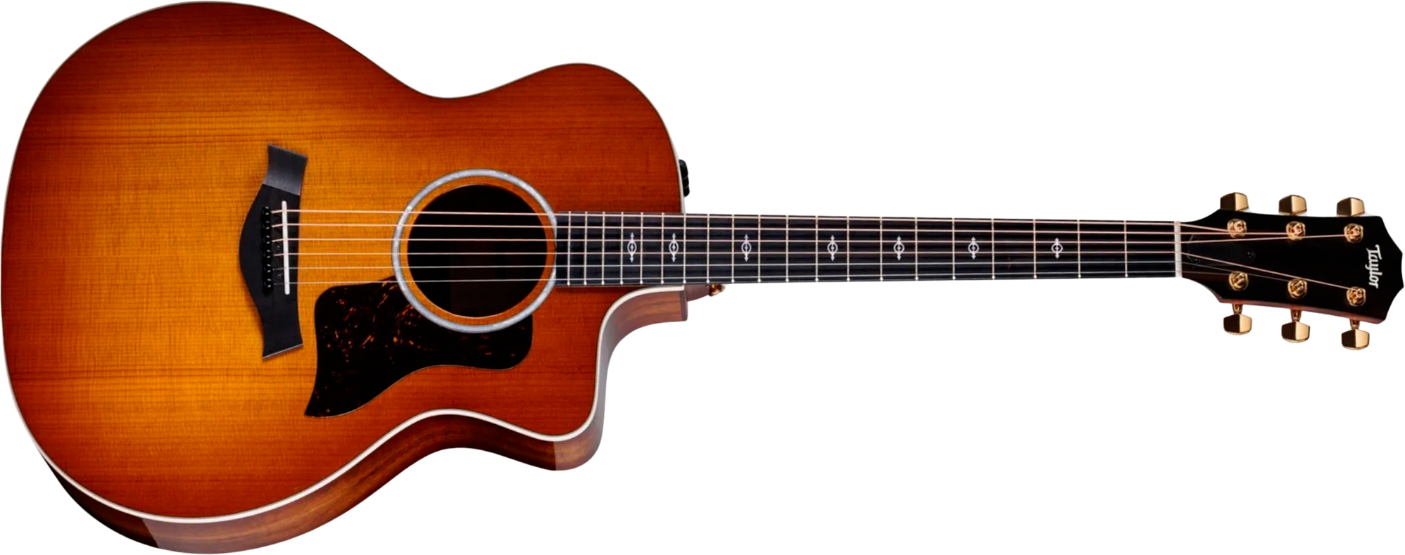 Taylor 214ce-k Dlx Special Edition Grand Auditorium Cw Epicea Palissandre Eb Es2 - Honeyburst - Folk guitar - Main picture