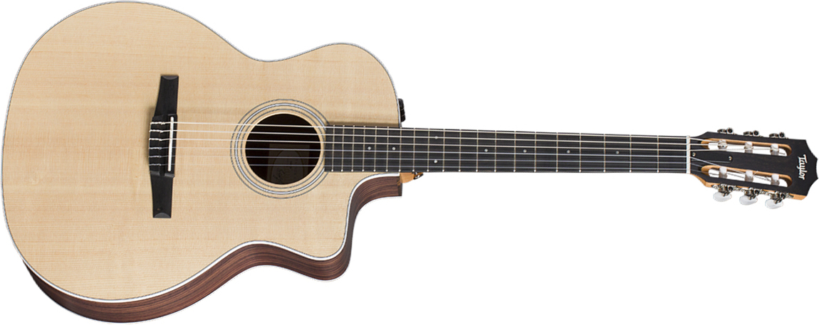 Taylor 214ce-n Grand Auditorium Cw Epicea Palissandre Eb Esn - Natural - Classical guitar 4/4 size - Main picture