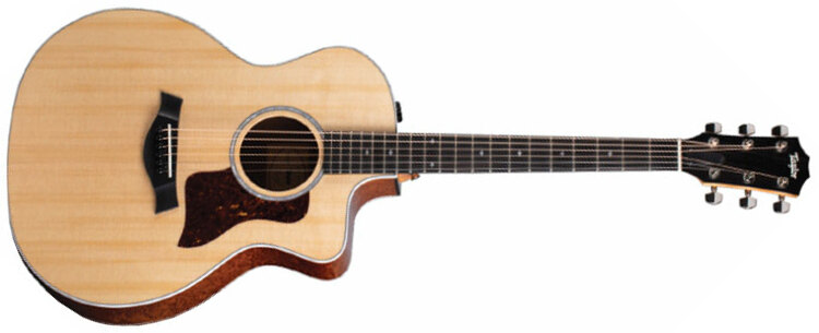 Taylor 214ce-qs Dlx Ltd Grand Auditorium Cw Epicea Quilted Sapele Eb Es2 - Natural - Electro acoustic guitar - Main picture