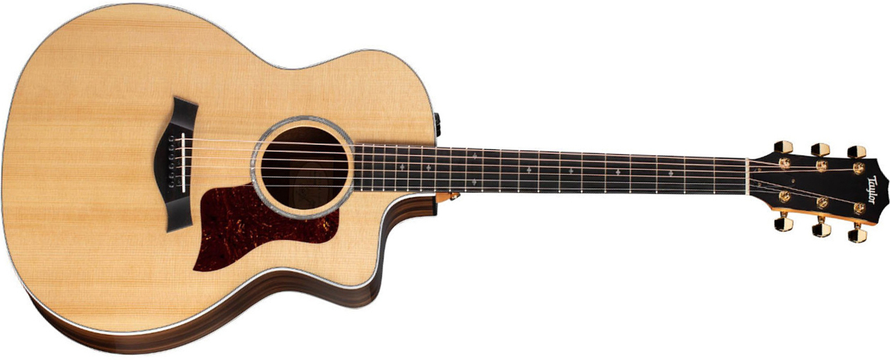 Taylor 214ce-sg Ltd Grand Auditorium Cw Epicea Fumed Sweet Gum Es2 - Natural - Electro acoustic guitar - Main picture