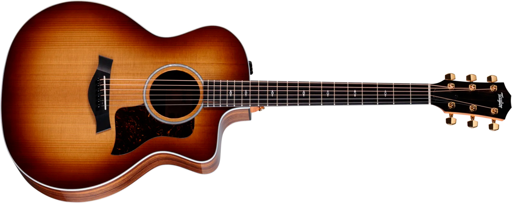 Taylor 214ce Sunset Blvd Mex Grand Auditorium Cw Epicea Noyer Eb Es2 - Shaded Edgeburst Top - Folk guitar - Main picture