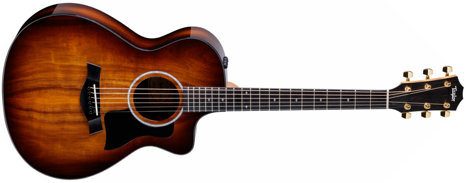 Taylor 222ce-k Dlx Grand Concert Cw Tout Koa Eb Es2 - Shaded Edgeburst - Electro acoustic guitar - Main picture