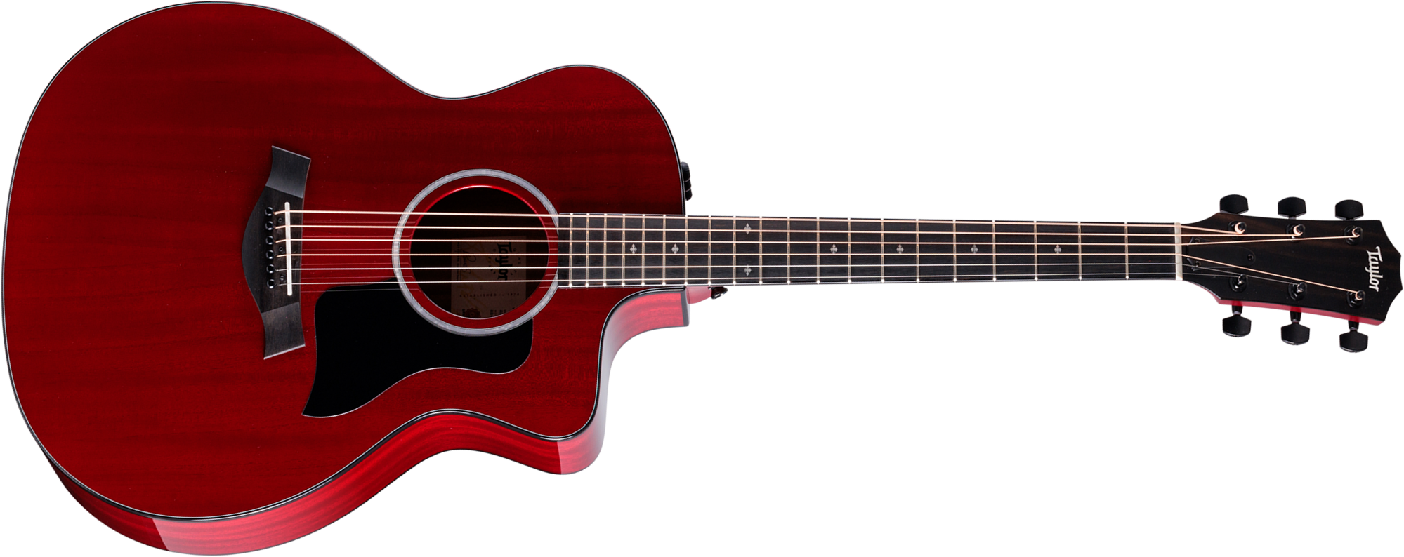 Taylor 224ce Plus Special Edition Grand Auditorium Cw Acajou Sapele Eb Es2 - Trans Red - Folk guitar - Main picture