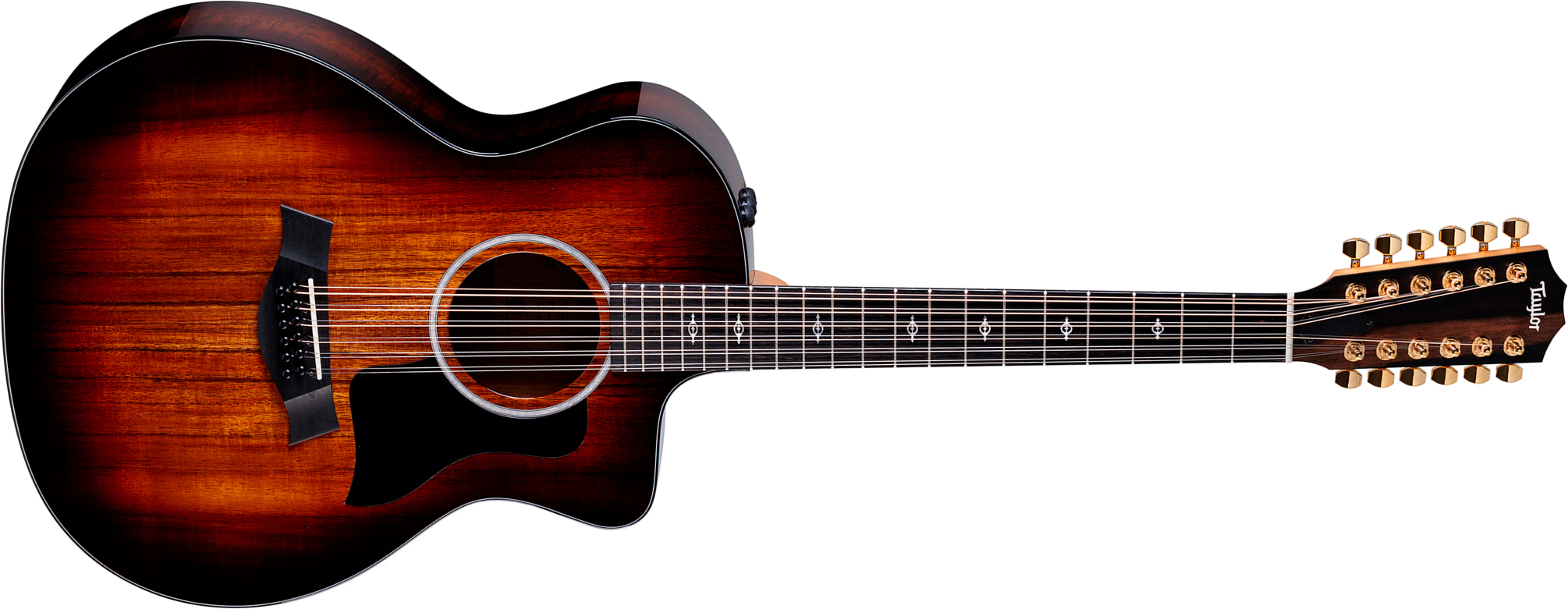 Taylor 264ce-k Dlx Grand Auditorium Cw 12c Tout Koa Eb Es2 - Shaded Edge Burst - Folk guitar - Main picture