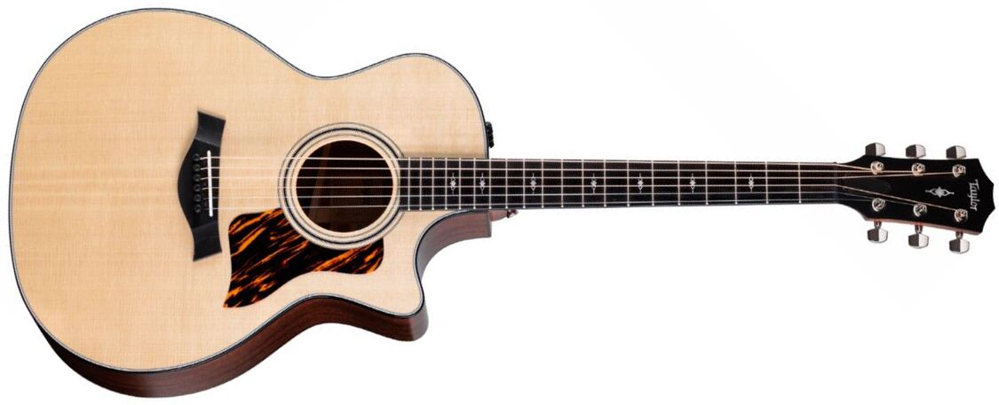 Taylor 314ce V-class Grand Auditorium Cw Epicea Sapele Eb Es2 - Natural - Folk guitar - Main picture