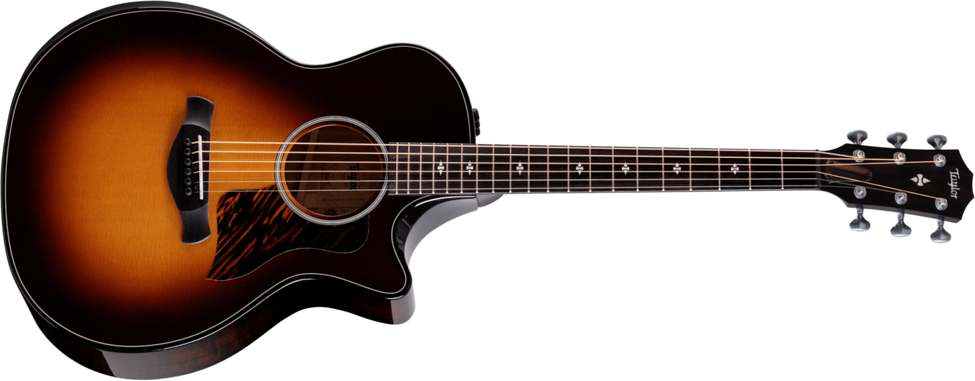 Taylor 514ce Builder's Edition Grand Auditorium Cw Epicea Shamel Ash Es2 Eb - Tobacco Kona Burst - Folk guitar - Main picture