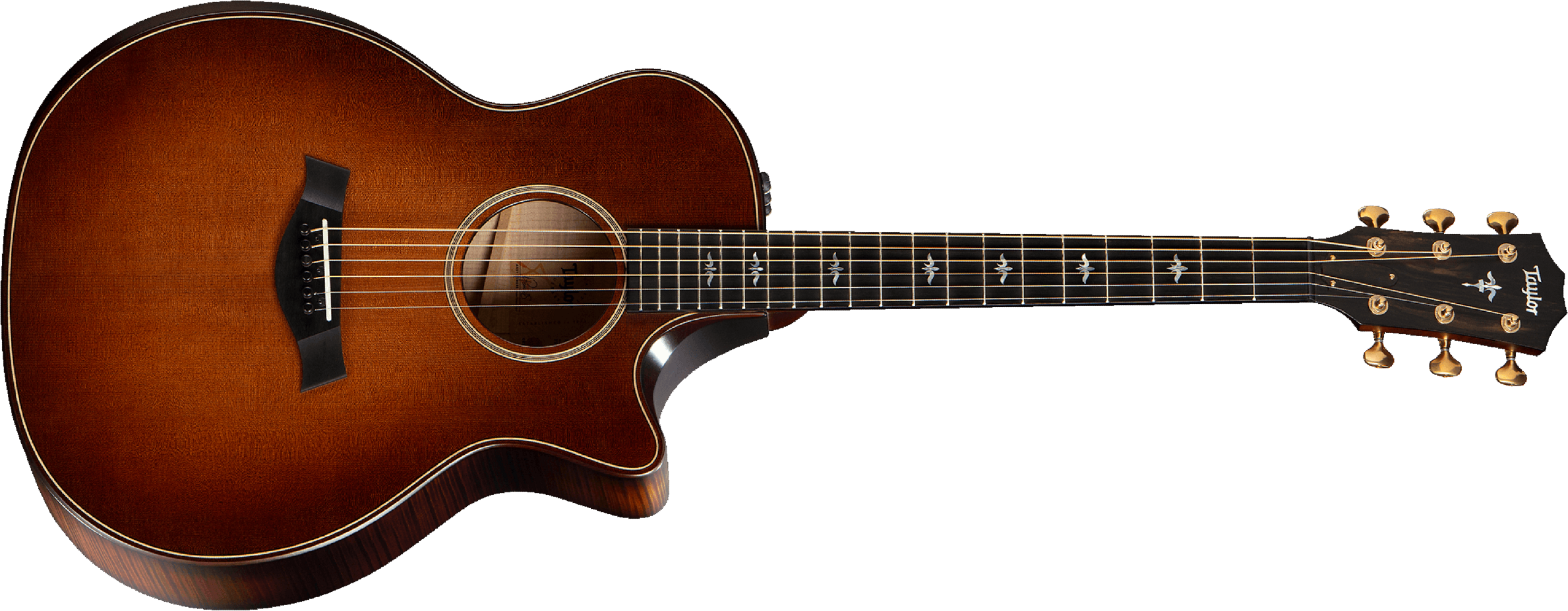 Taylor 614ce Builder's Edition Whb V-class Grand Auditorium Cw Epicea Erable Eb Es2 - Wild Honey Burst - Electro acoustic guitar - Main picture