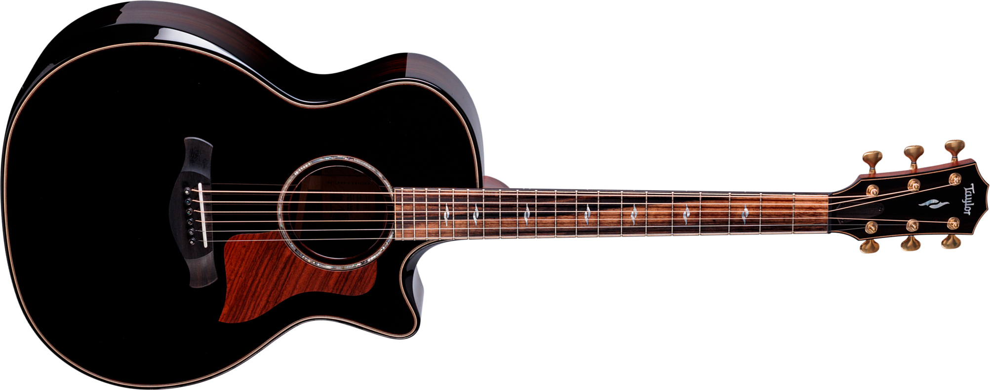 Taylor 814ce Builders Edition Next Gen. Grand Auditorium Cw Tout Epicea Palissandre Eb Claria - Blacktop & Kona Edgeburst - Folk guitar - Main picture