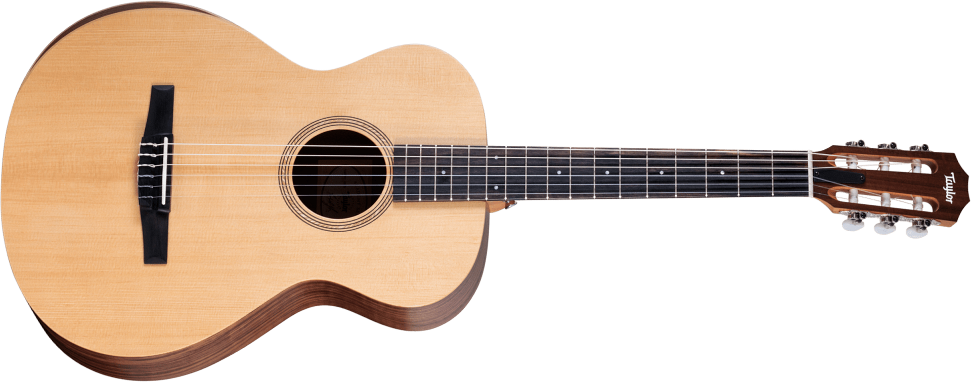 Taylor Academy 12e-n Figured Aa-koa Ltd Grand Concert Epicea Koa Eb Es-bn - Natural - Classical guitar 4/4 size - Main picture
