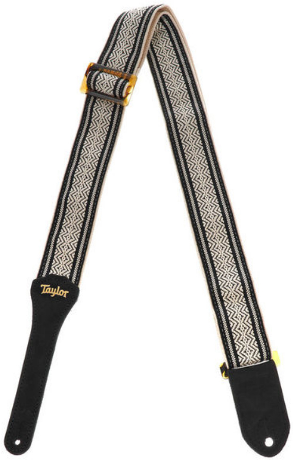 Taylor Academy Strap Wht-blk Jacquard Cotton 2 Inches - Guitar strap - Main picture