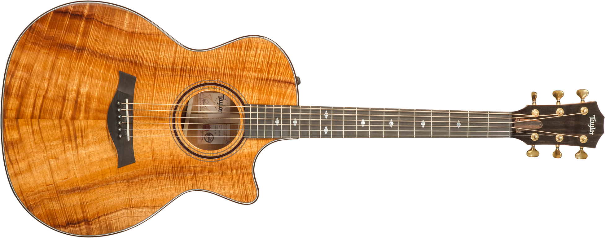 Taylor Custom Shop Ga-e Grand Auditorium Cw Tout Koa Eb Es2 #1211143039 - Natural - Acoustic guitar & electro - Main picture