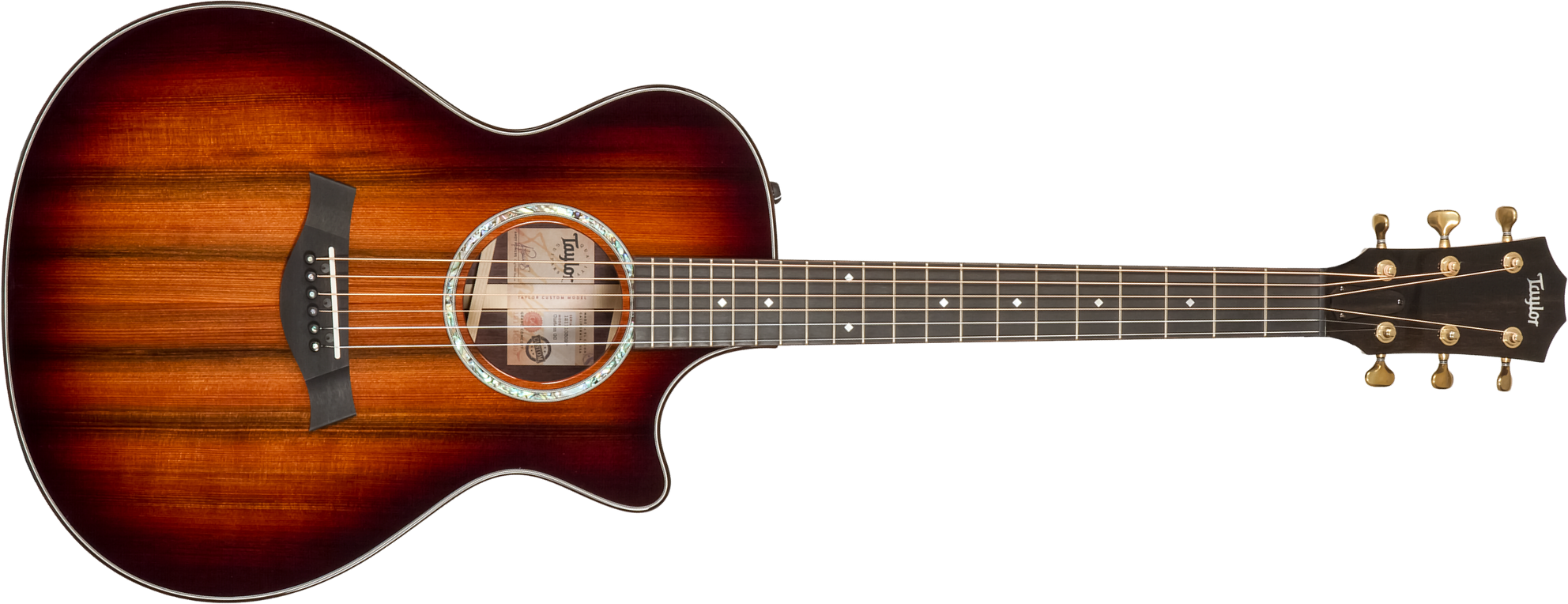 Taylor Custom Shop Gc-e Grand Concert Cw Sinker Redwood Palissandre Eb Es2 #1211103097 - Sunburst - Folk guitar - Main picture
