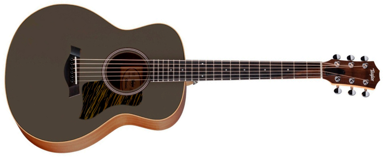 Taylor Gs Mini-e Special Edition Parlor Shsc Epicea Sapele Eb Es-b - Olive - Folk guitar - Main picture