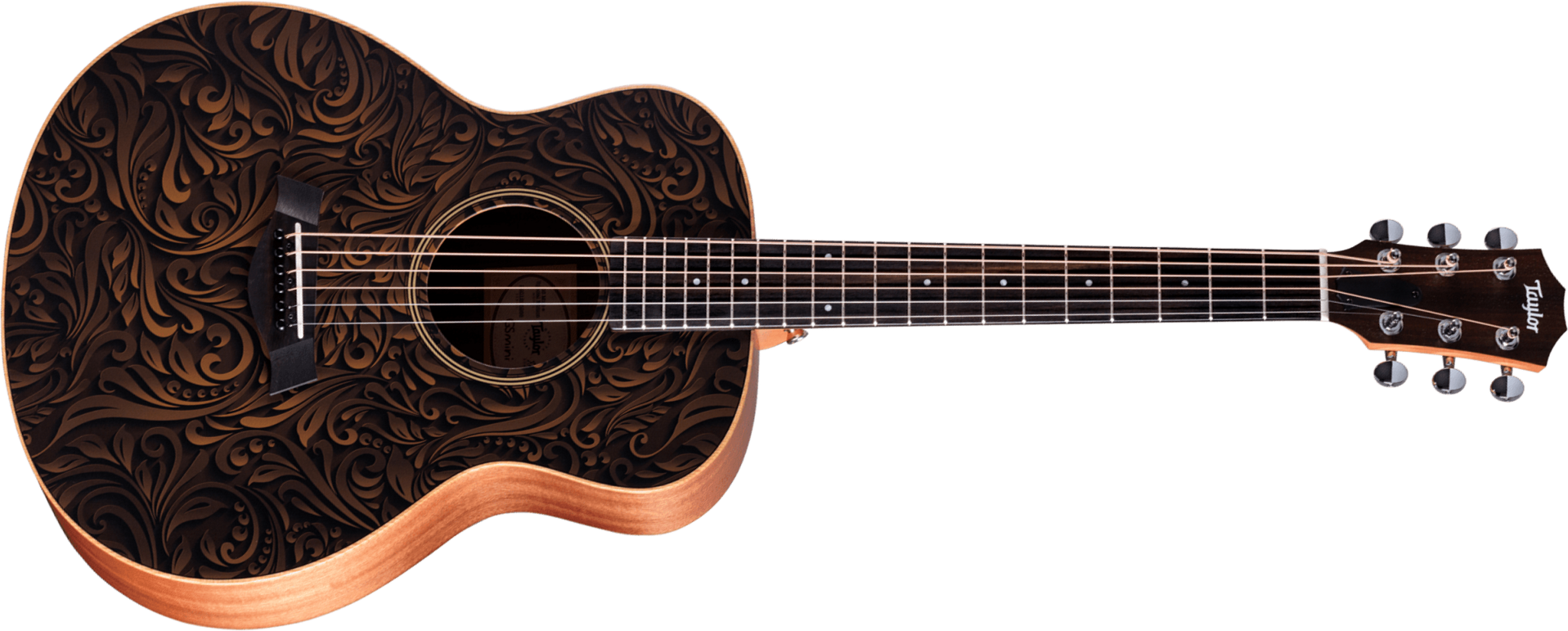 Taylor Gs Mini-e Special Edition Parlor Shsc Epicea Sapele Es-b Eb - Paisley Burst - Folk guitar - Main picture