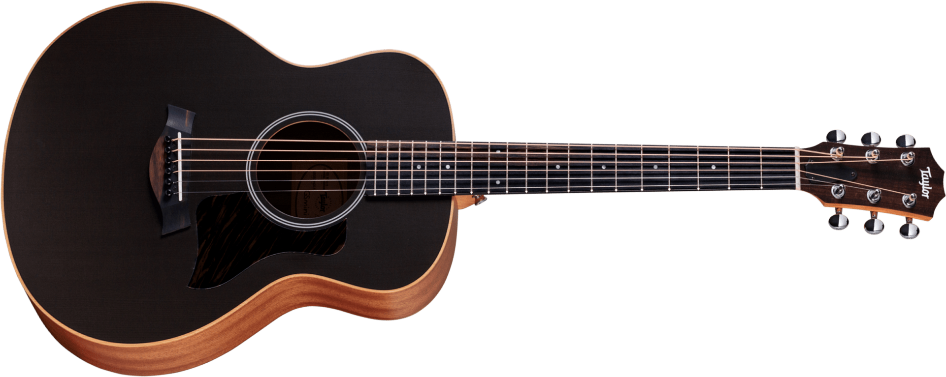 Taylor Gs Mini-e Special Edition Shsc Epicea Sapele Eb Esb - Trans Black - Folk guitar - Main picture