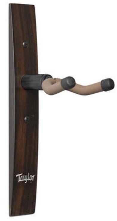 Stand for guitar & bass Taylor Guitar Wall Hanger - Ebony, Acrylic Logo Inlay