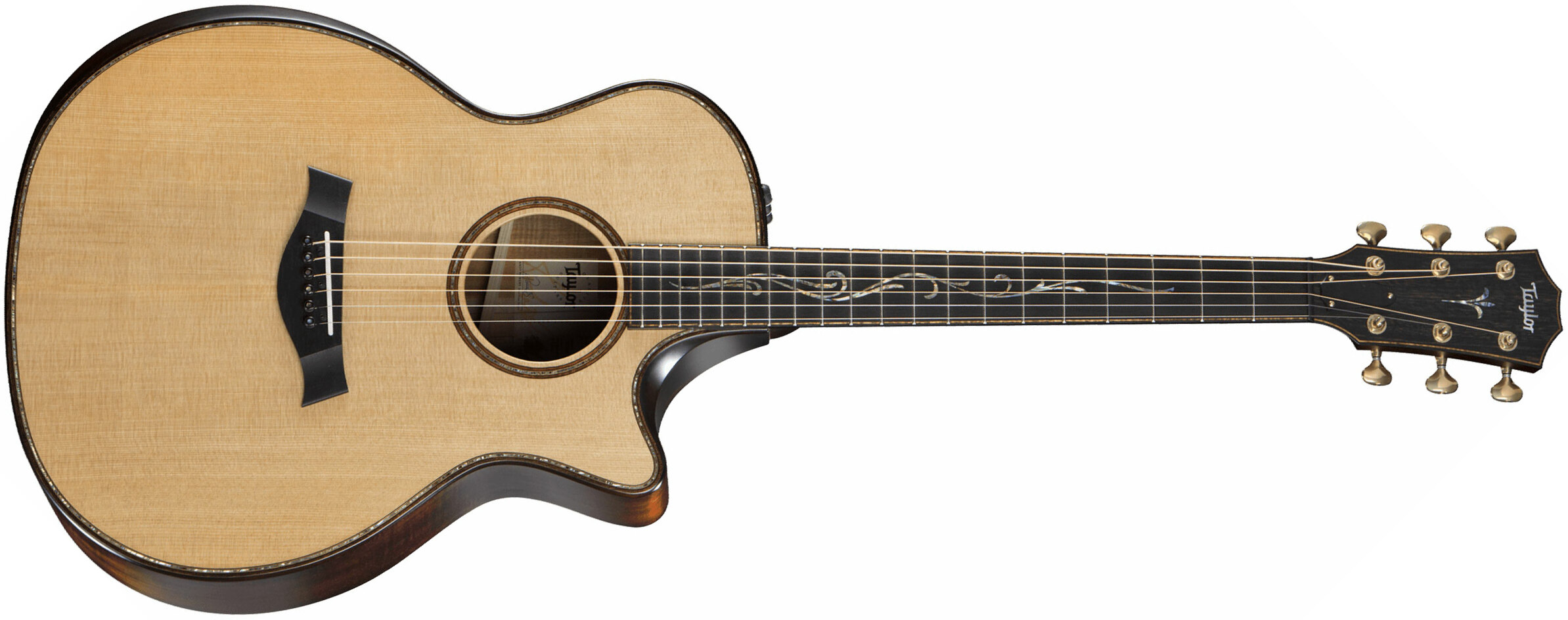 Taylor K14ce Builder's Edition Grand Auditorium Cw - Natural - Electro acoustic guitar - Main picture