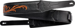 Guitar strap Taylor Nouveau 2.5inc. Embroidered Leather Guitar Strap #4119-25