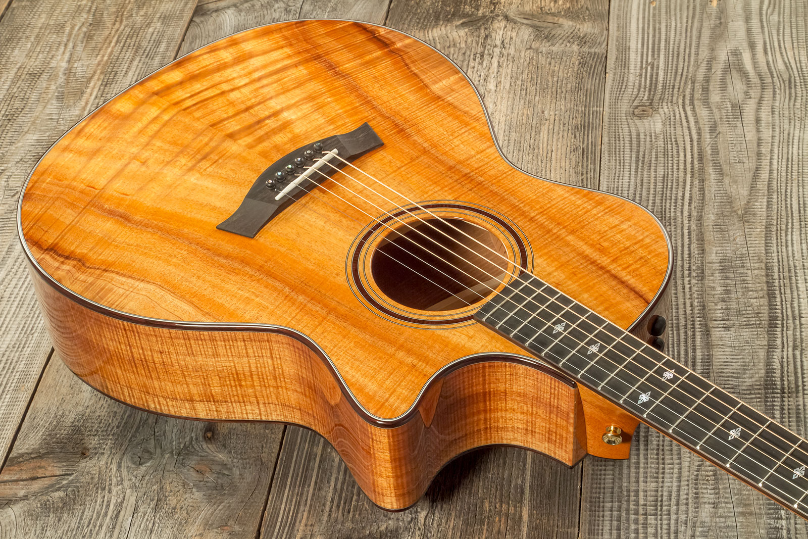 Taylor Custom Shop Ga-e Grand Auditorium Cw Tout Koa Eb Es2 #1211143039 - Natural - Acoustic guitar & electro - Variation 2