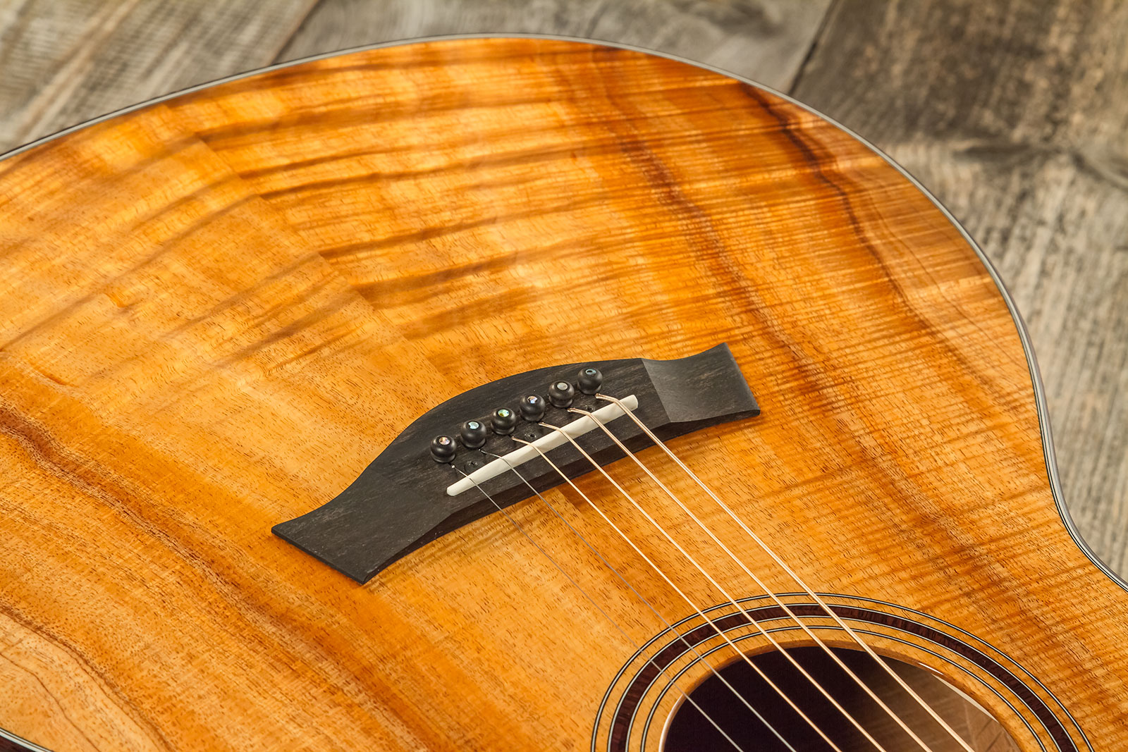 Taylor Custom Shop Ga-e Grand Auditorium Cw Tout Koa Eb Es2 #1211143039 - Natural - Acoustic guitar & electro - Variation 3