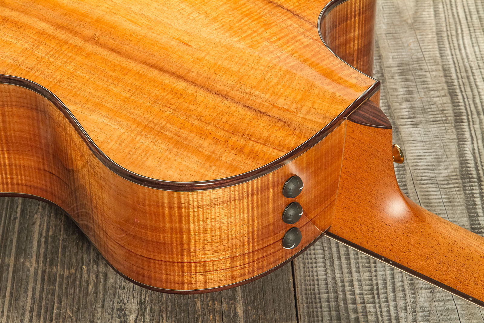 Taylor Custom Shop Ga-e Grand Auditorium Cw Tout Koa Eb Es2 #1211143039 - Natural - Acoustic guitar & electro - Variation 6