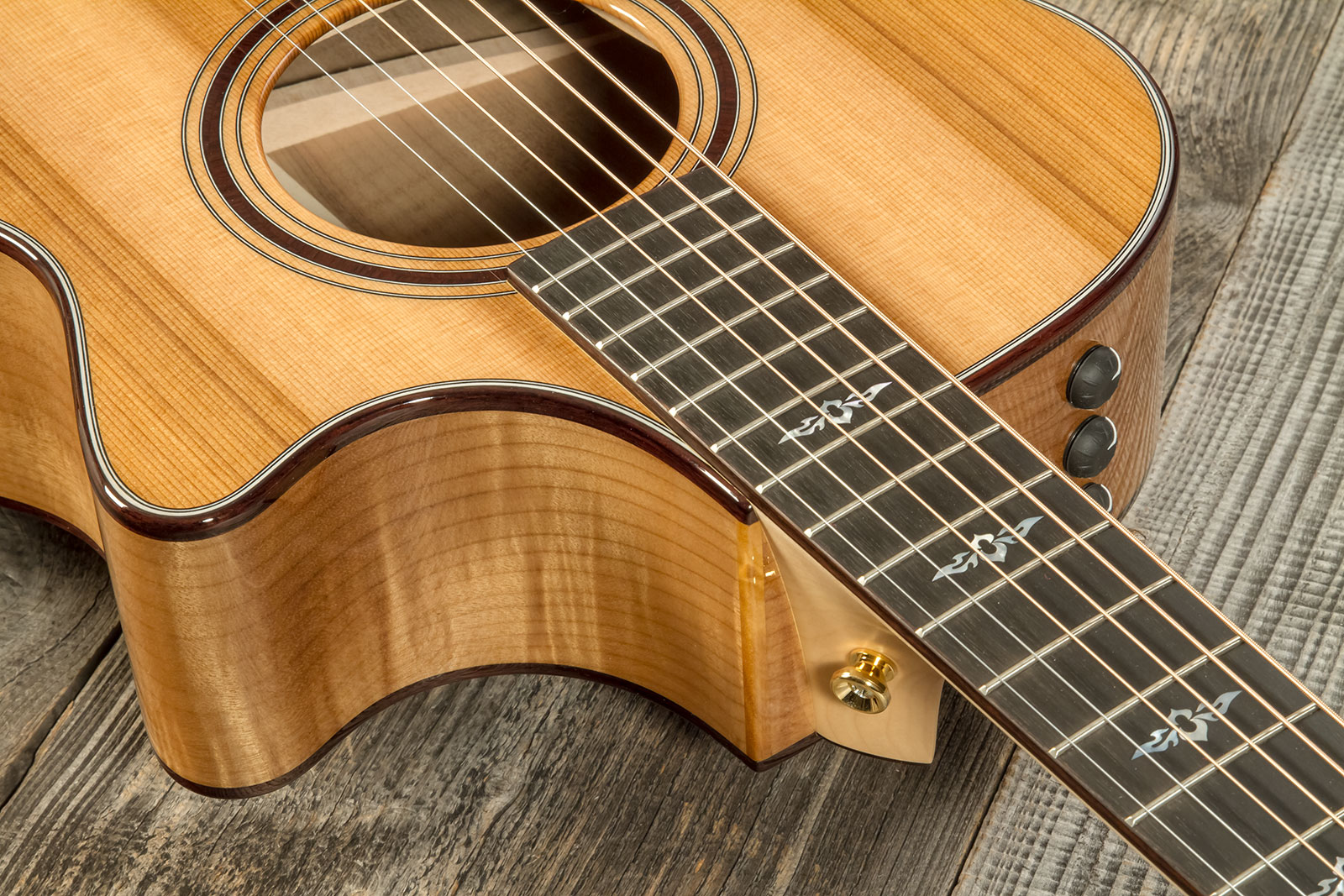 Taylor Custom Shop Gc-e Grand Concert Cw Cedre Myrte Eb Es2 #1211143037 - Natural - Folk guitar - Variation 4