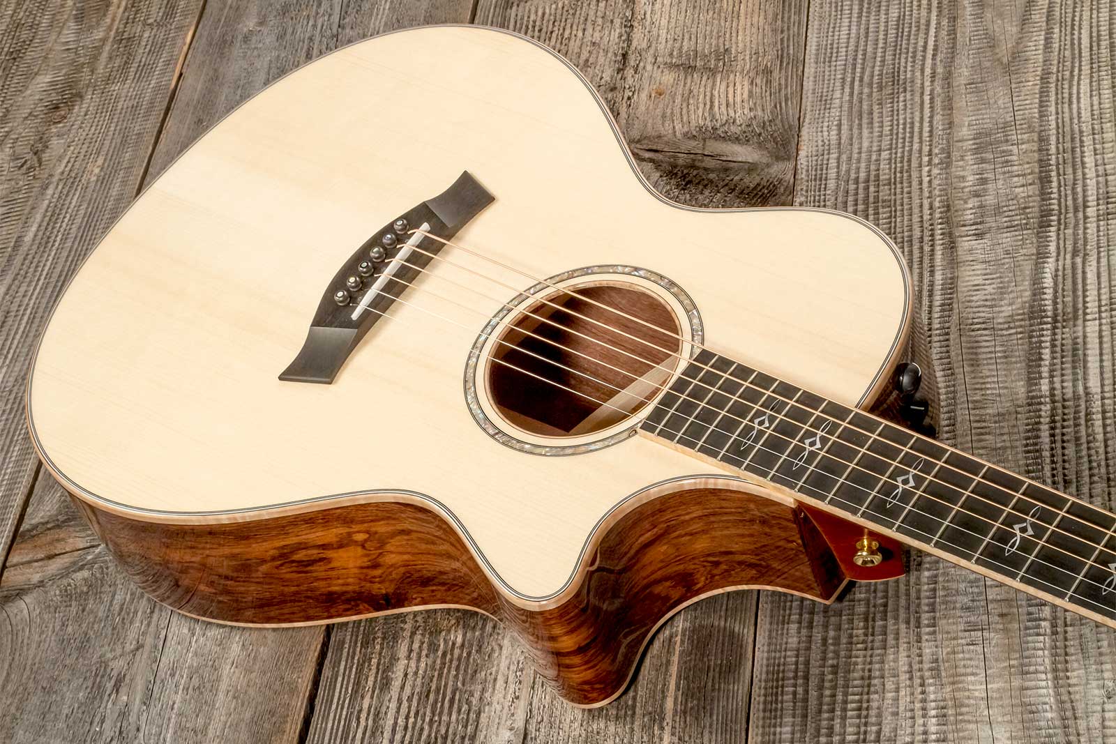 Taylor Custom Shop Gc-e Grand Concert Cw Epicea Palissandre Eb Es2 #1211063098 - Natural - Folk guitar - Variation 3