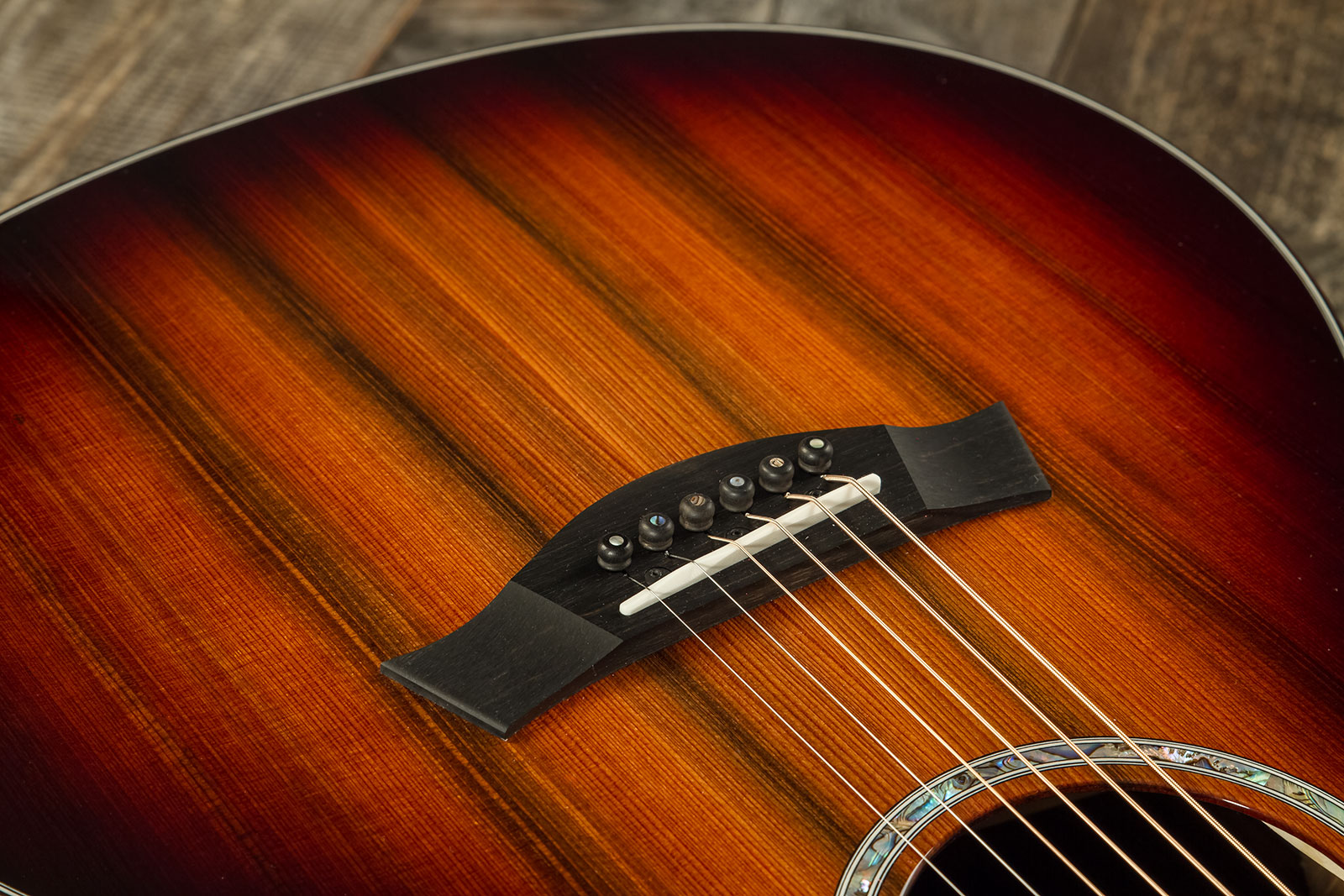 Taylor Custom Shop Gc-e Grand Concert Cw Sinker Redwood Palissandre Eb Es2 #1211103097 - Sunburst - Folk guitar - Variation 3