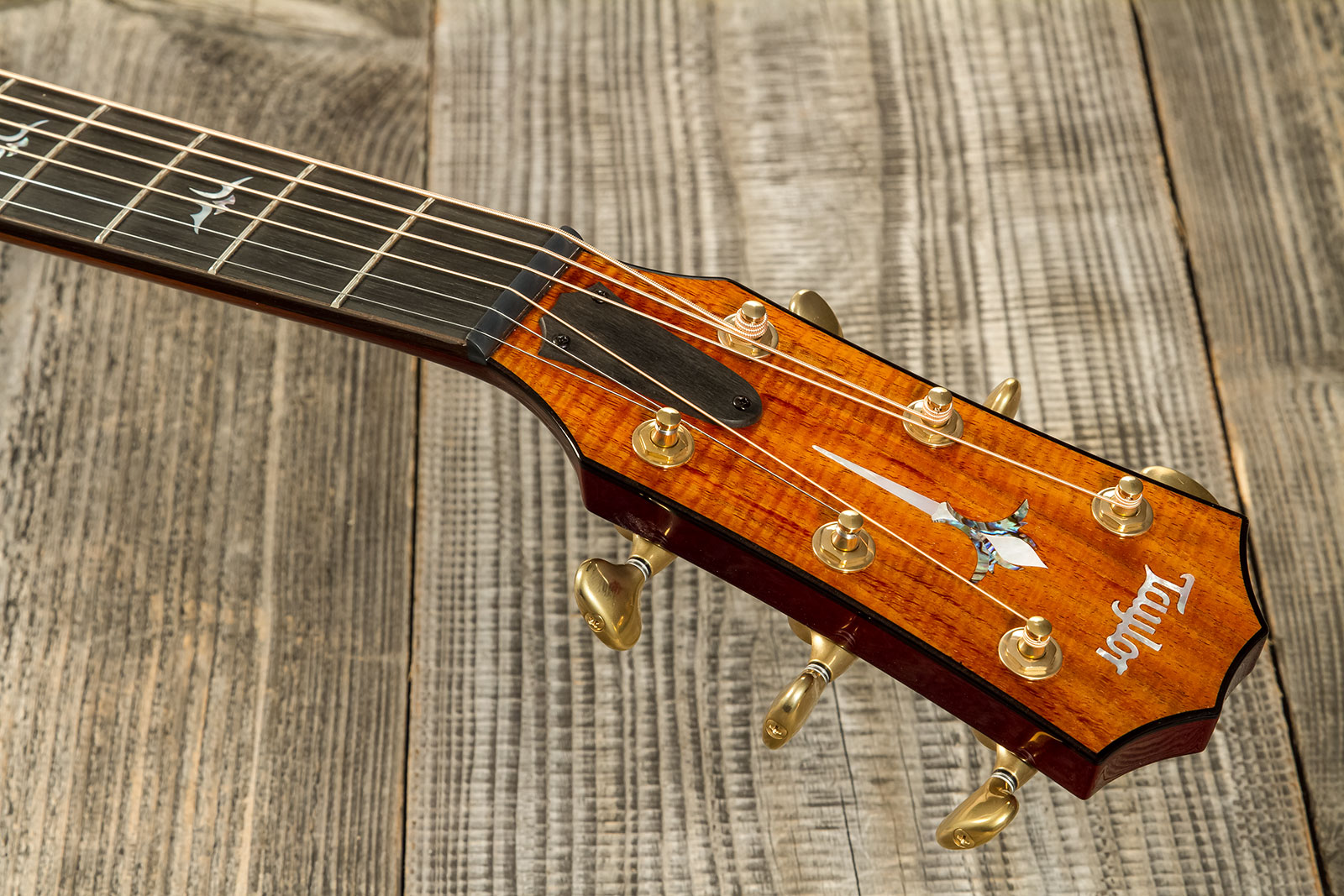 Taylor Custom Shop Gc-e Grand Concert Cw Tout Koa Eb Es2 #1211133097 - Sunburst - Folk guitar - Variation 7