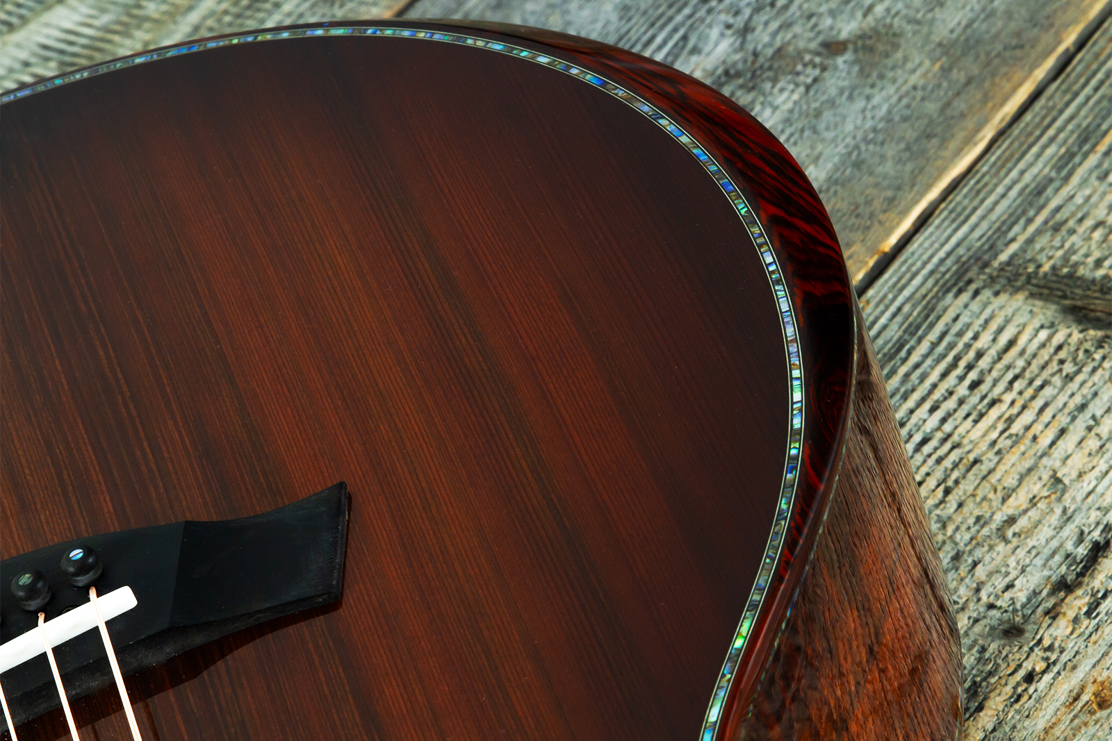 Taylor Custom Shop Grand Auditorium Cw Redwood / Koa Eb Es2 #1211143039 #1210103110 - Shaded Edgeburst - Folk guitar - Variation 3