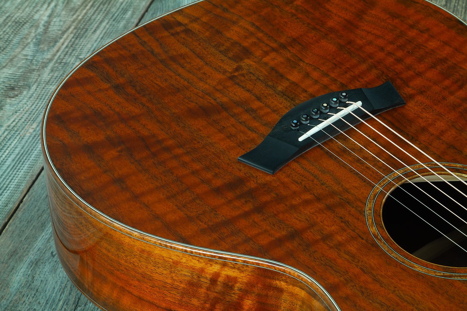 Taylor Custom Shop Gs-ce Koa Grand Symphony Cw Tout Koa Eb Es2 #1105106127 - Natural - Folk guitar - Variation 6