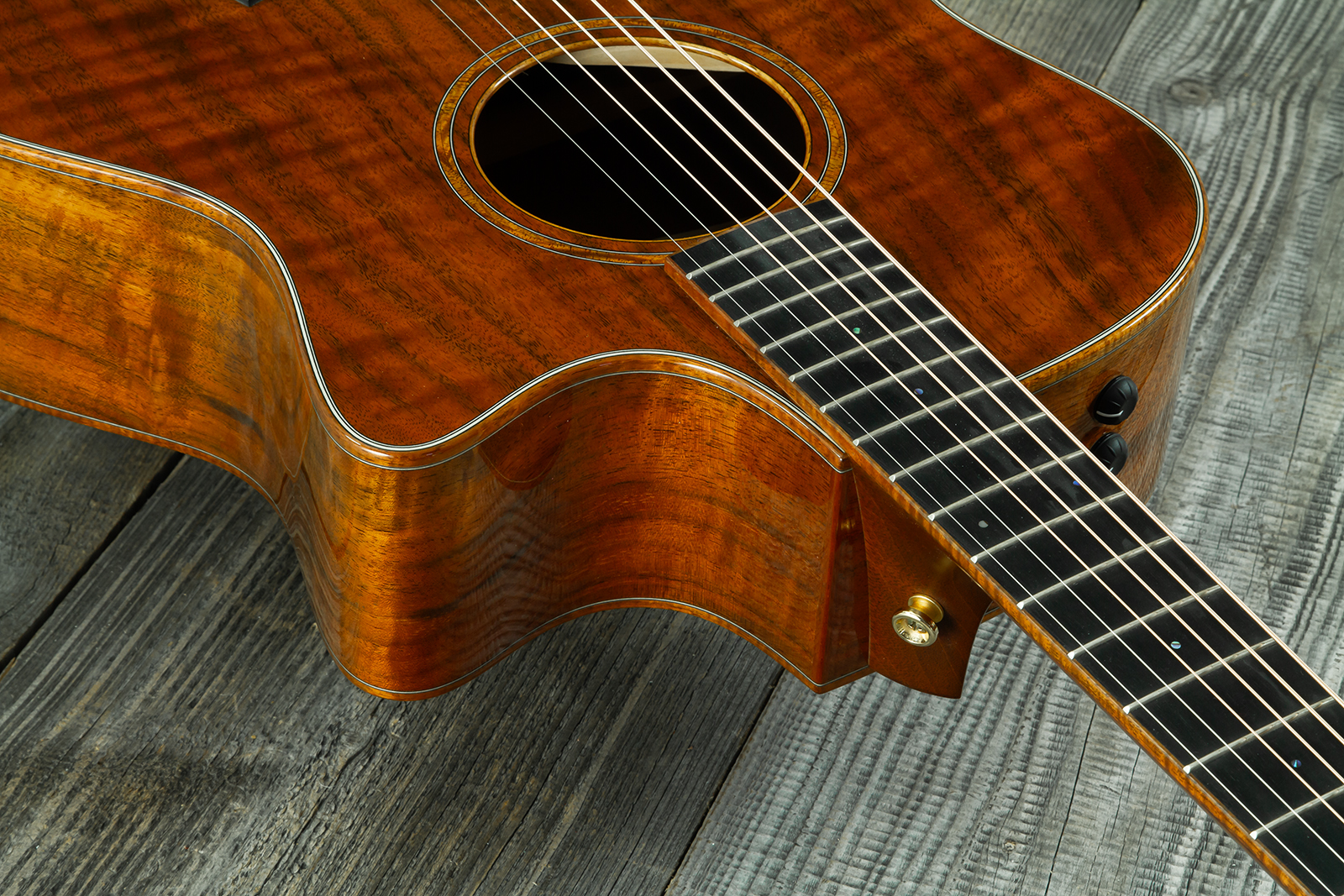 Taylor Custom Shop Gs-ce Koa Grand Symphony Cw Tout Koa Eb Es2 #1105106127 - Natural - Folk guitar - Variation 7