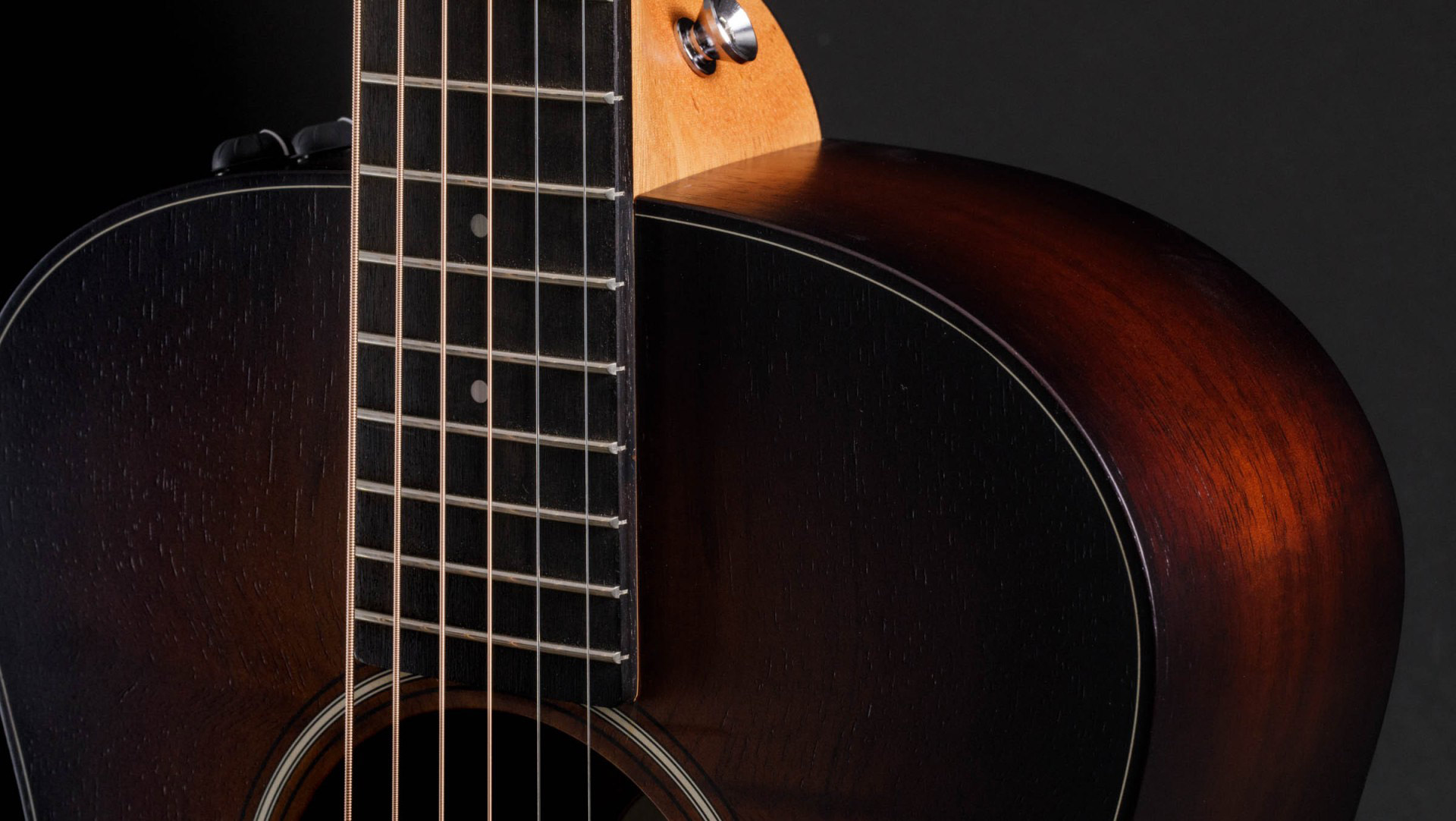 Taylor Gs Mini-e Koa Plus Lh Parlor Gaucher Tout Koa Eb Es2 - Shaded Edge Burst - Acoustic guitar & electro - Variation 4