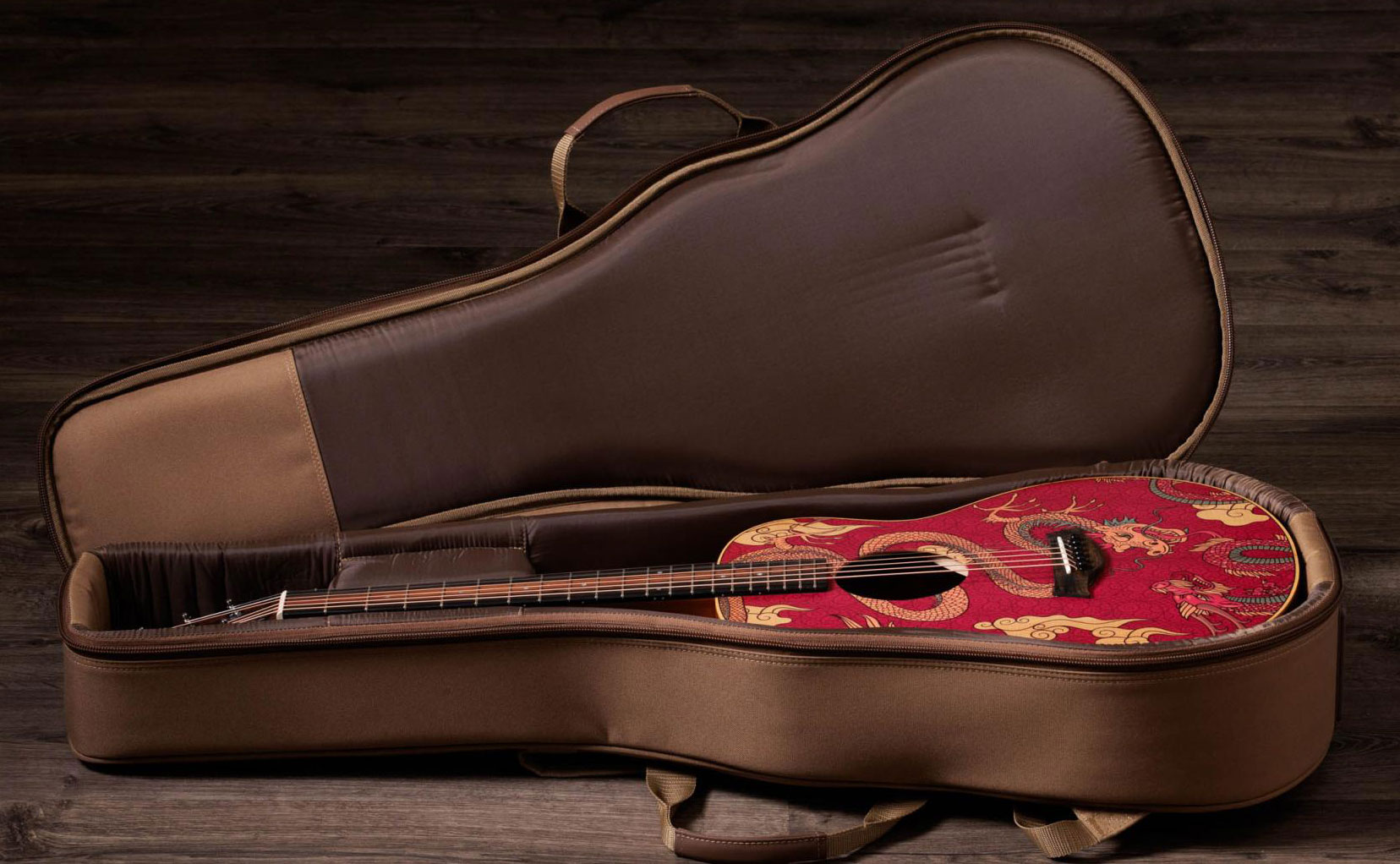 Taylor Gs Mini-e Special Edition Epicea Acajou Eb Esb - Year Of The Dragon - Folk guitar - Variation 6