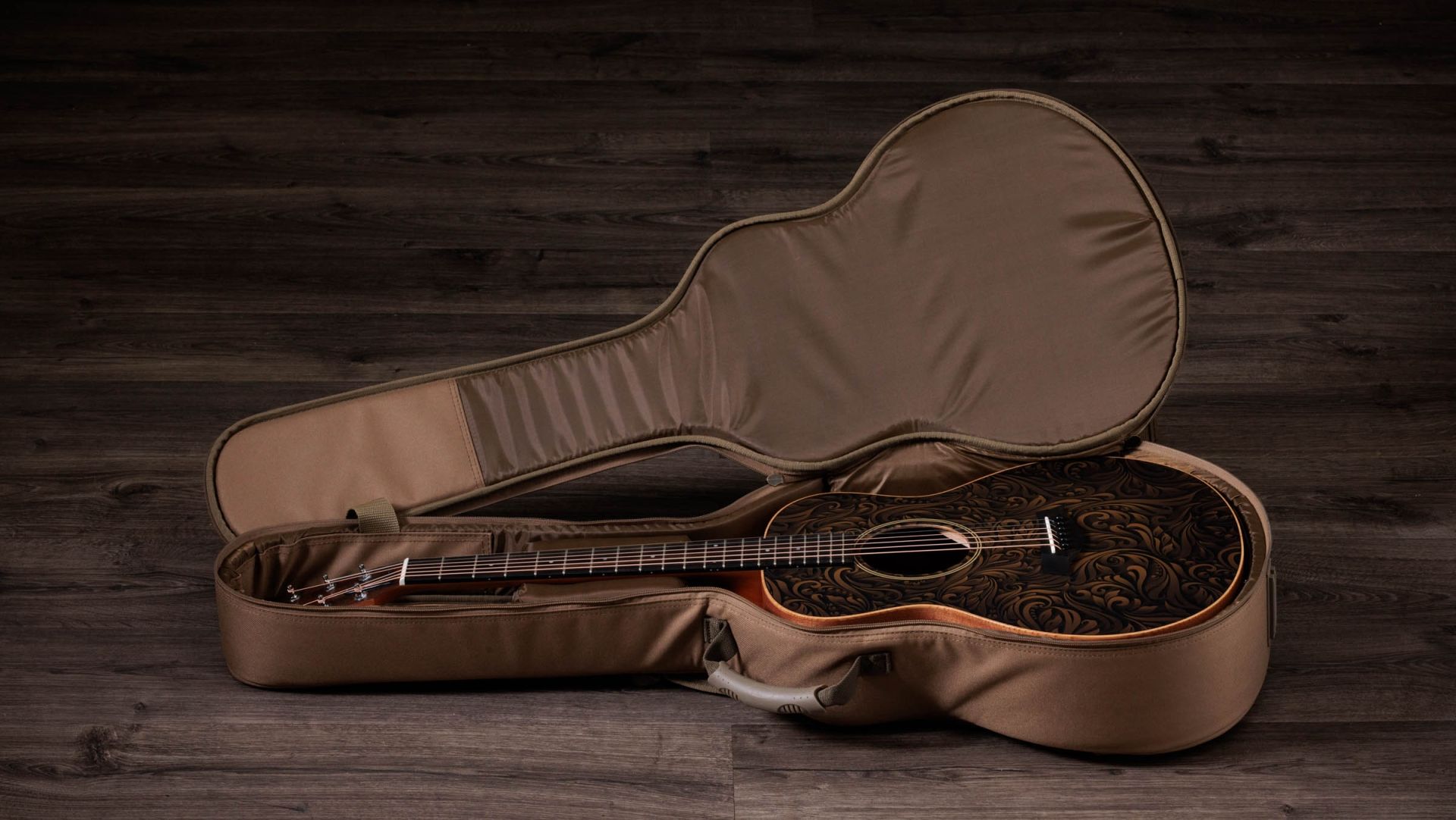 Taylor Gs Mini-e Special Edition Parlor Shsc Epicea Sapele Es-b Eb - Paisley Burst - Folk guitar - Variation 7