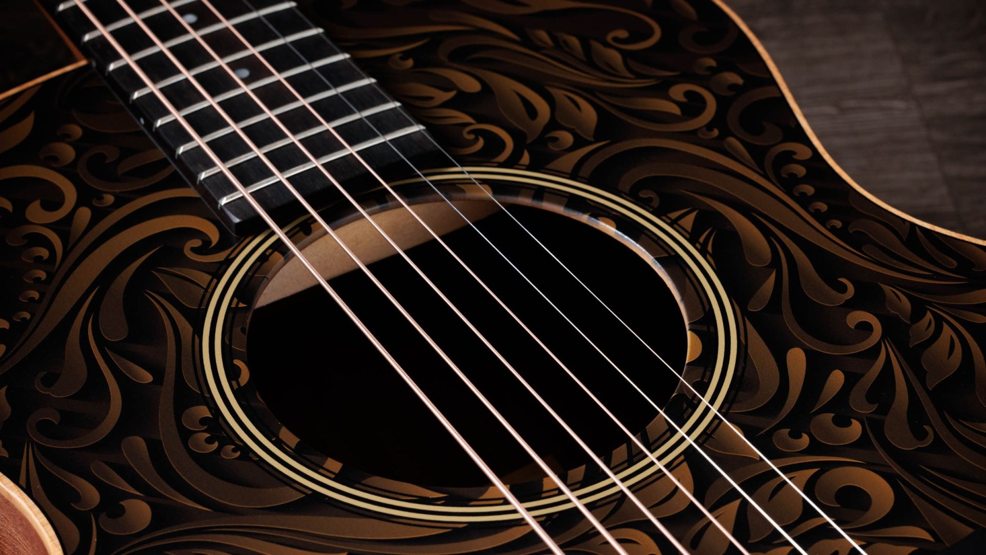 Taylor Gs Mini-e Special Edition Parlor Shsc Epicea Sapele Es-b Eb - Paisley Burst - Folk guitar - Variation 2