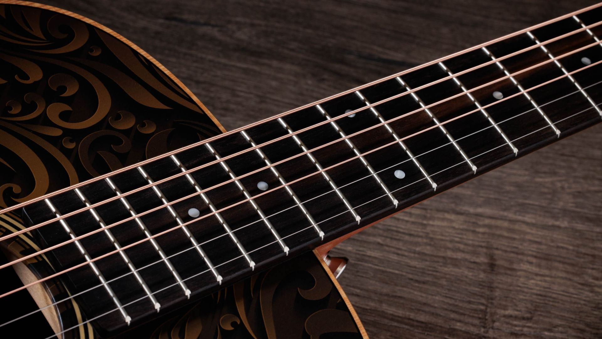 Taylor Gs Mini-e Special Edition Parlor Shsc Epicea Sapele Es-b Eb - Paisley Burst - Folk guitar - Variation 3