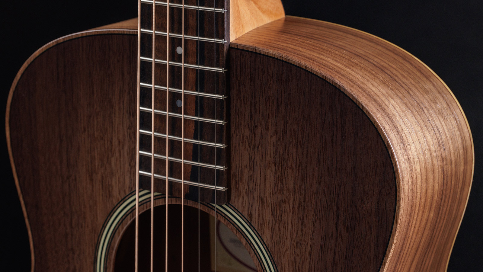 Taylor Gs Mini-e Walnut Seb Special Edition Tout Noyer Eb Esb - Edgeburst / Natural - Travel acoustic guitar - Variation 2